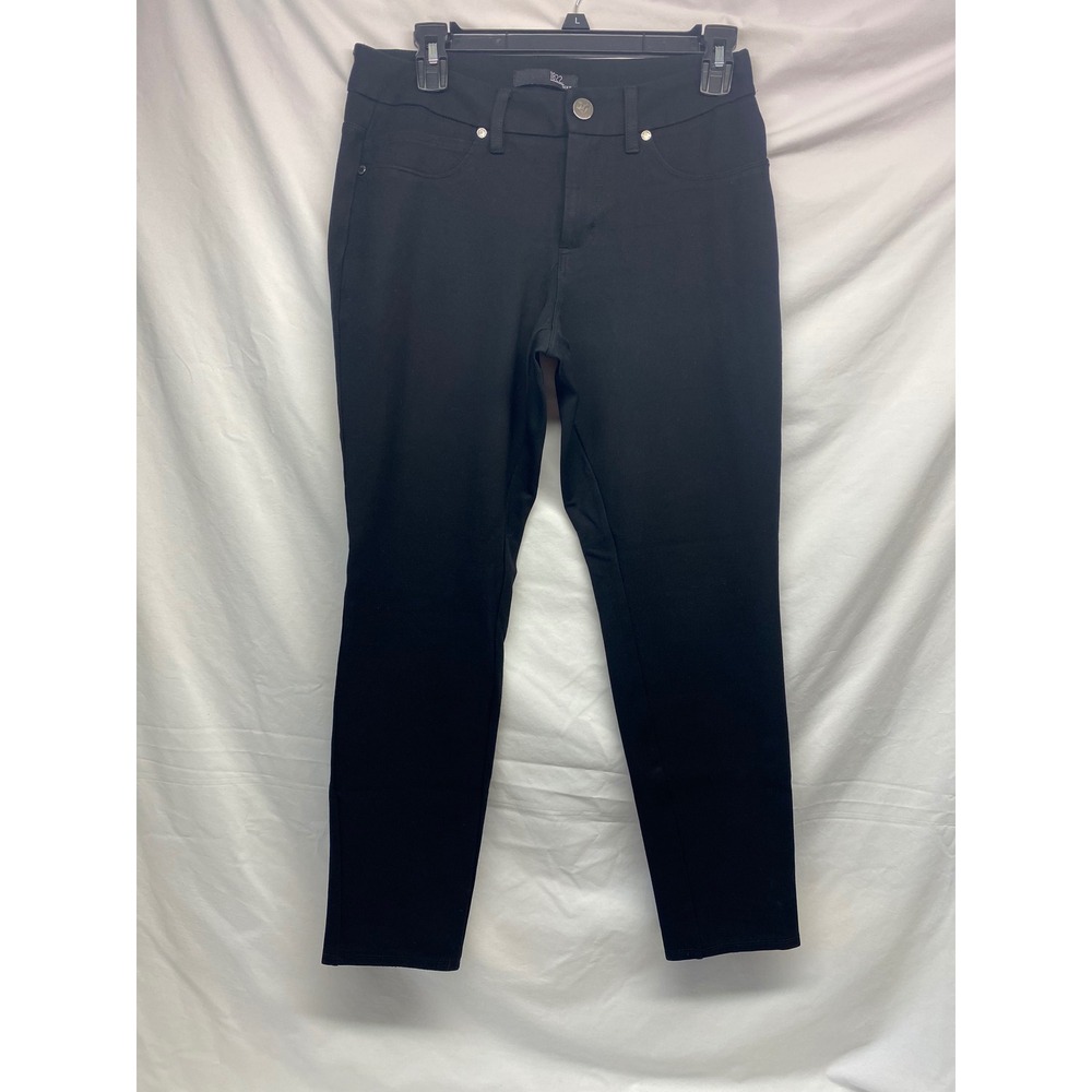 1822 Denim Womens Black Skinny Ankle Pants Size 10 Stretch Five Pocket Casual